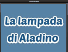 Tablet Screenshot of lampadadialadino.it